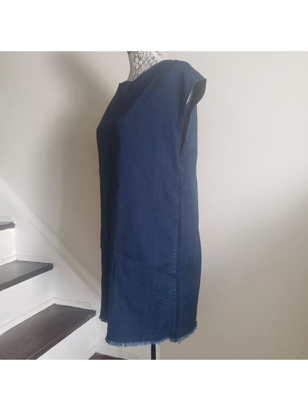 Wilfred Free Nori Dress In Denim - Picture 6 of 12